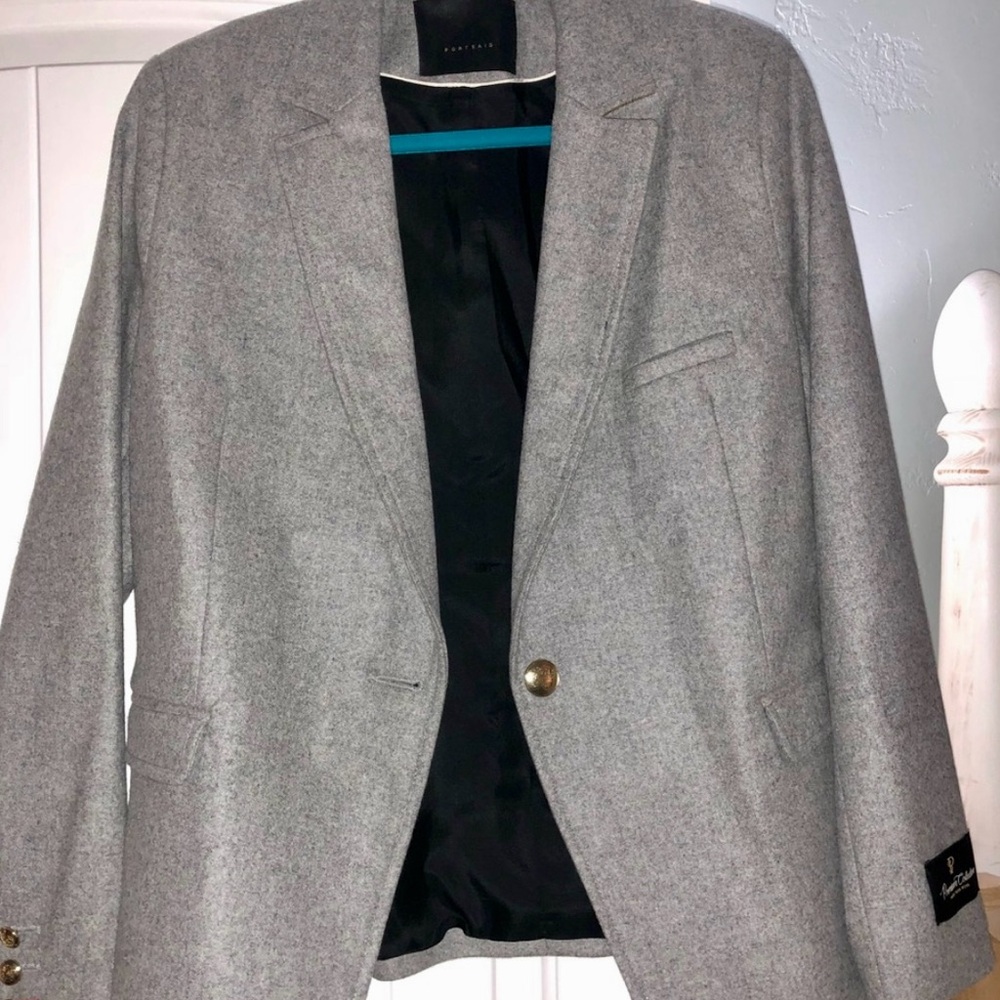 Gray Wool Blazer 10 - Picture 3 of 8